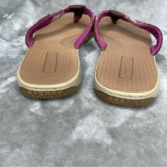 Sperry Top-Sider Plaid Flip Flop Sandals Women's Size 7 1/2 - Picture 4 of 9